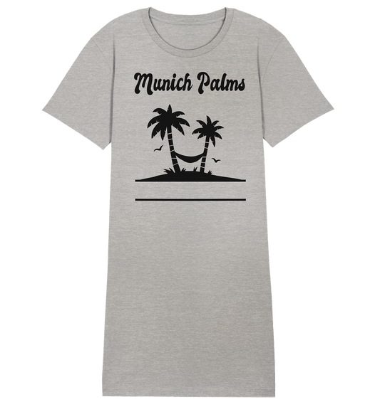 Design Munich Palms  - Ladies Organic Shirt Dress