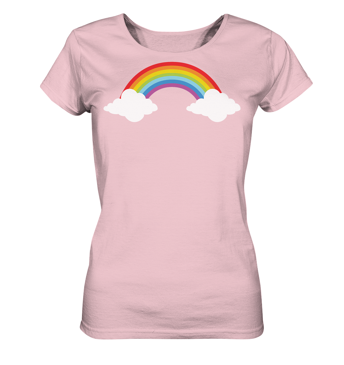 Regenbogen mit Wolken  - Ladies Organic Shirt