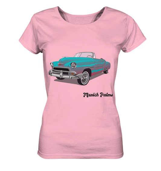 Fleetline Retro Classic Car Oldtimer, Car, Convertible by Munich Palms - Ladies Organic Shirt
