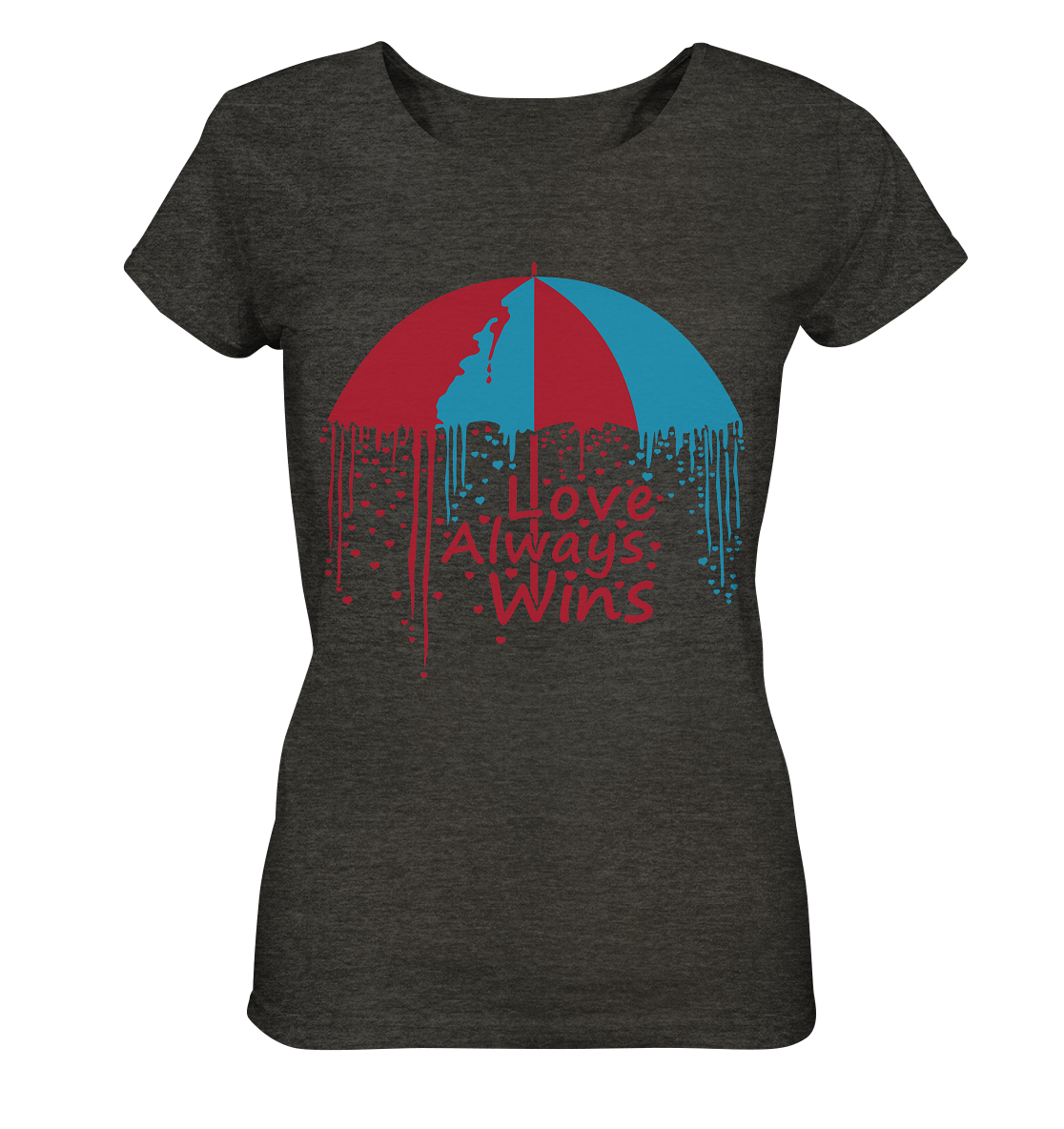 Love always wins - Ladies Organic Shirt (mottled)
