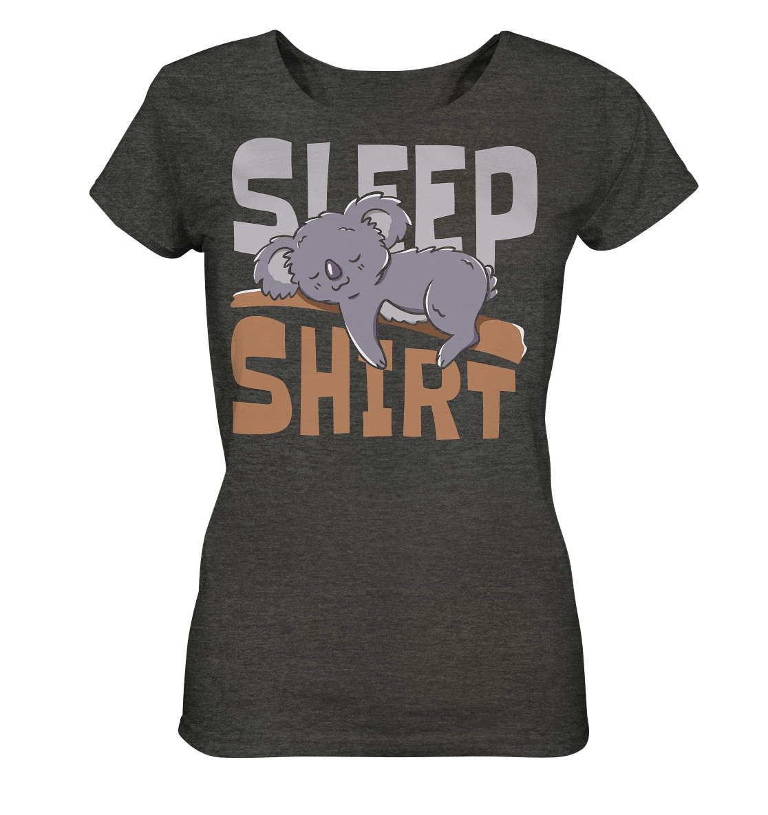 Sleep Shirt Panda - Ladies Organic Shirt (meliert) - Online Kaufhaus München