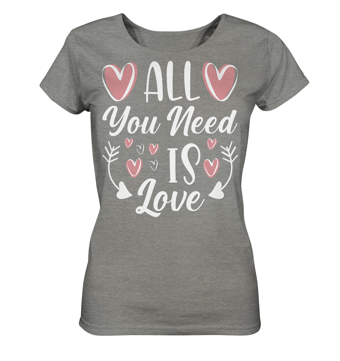 All You need is Love - Ladies Organic Shirt (meliert)