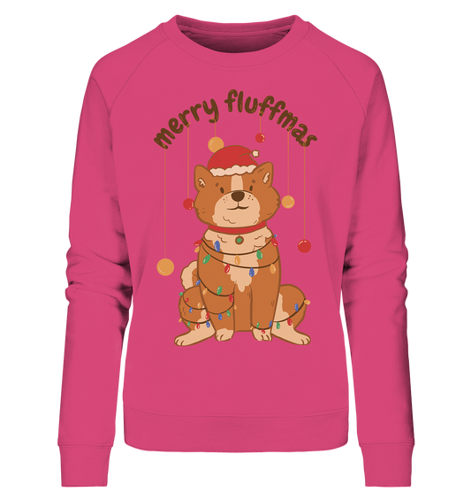 Christmas motif Fun Merry Fluffmas - Ladies Organic Sweatshirt