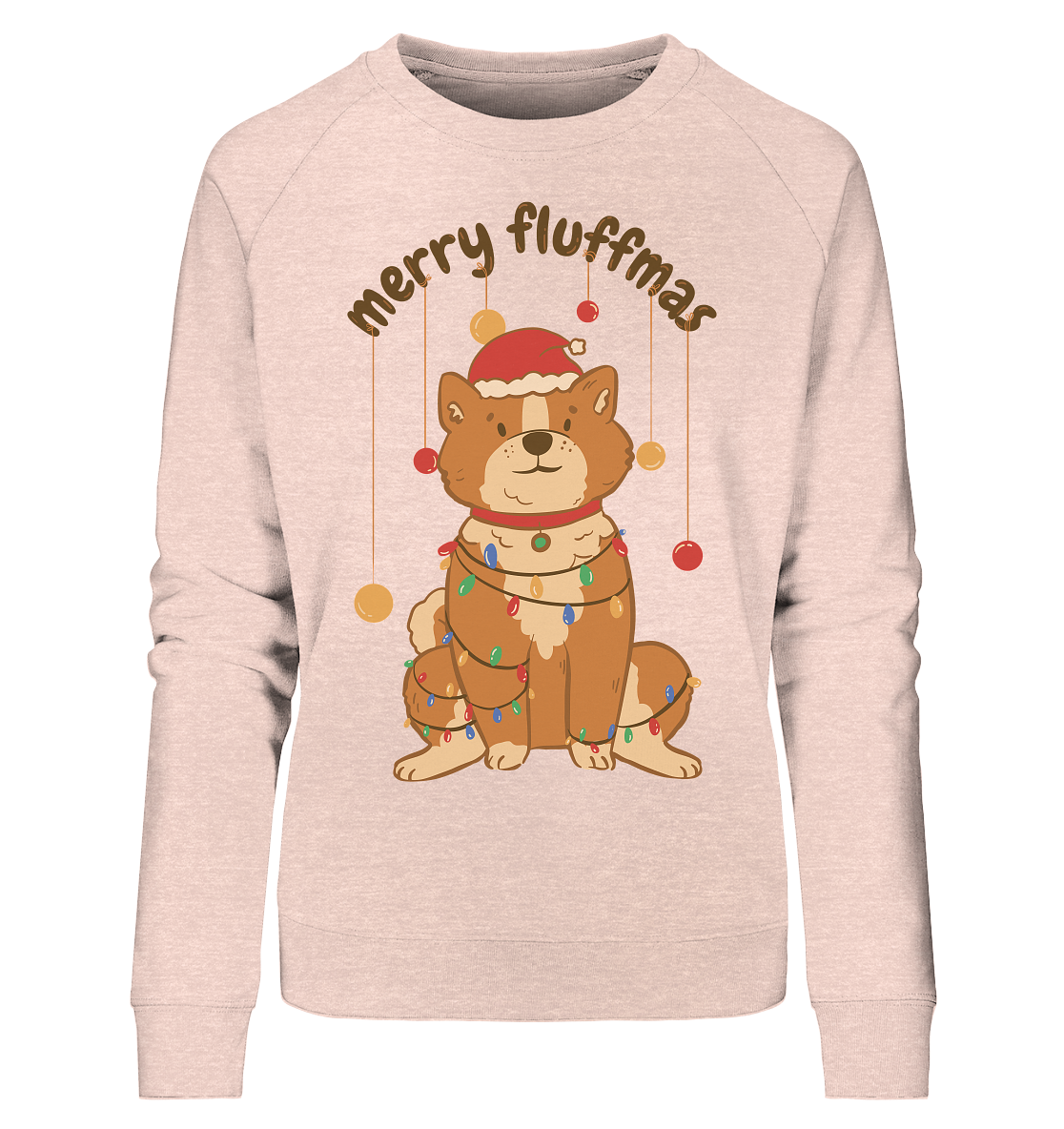 Weihnachtliches Motiv Fun Merry Fluffmas - Ladies Organic Sweatshirt