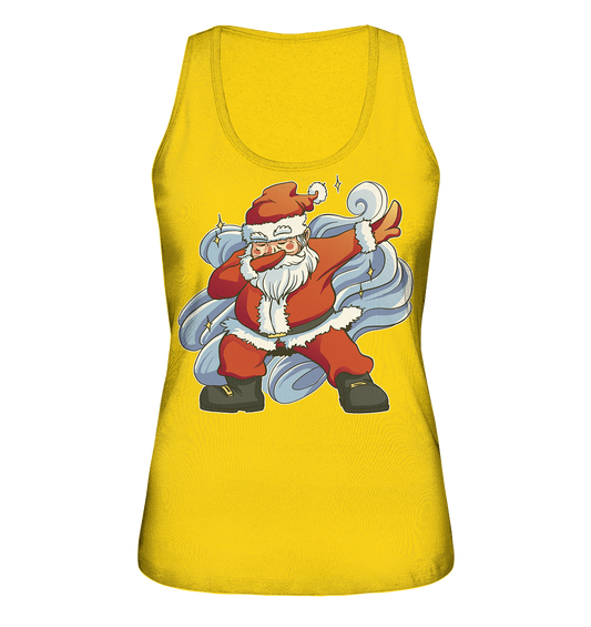 Christmas, Santa Dabbing, dancing Santa Claus, fun, Santa Dabbing Christmas - Ladies Organic Tank Top
