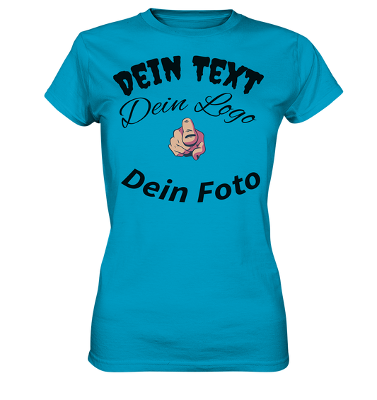 Your text, your logo, your photo, desired design to create yourself - Ladies Premium Shirt