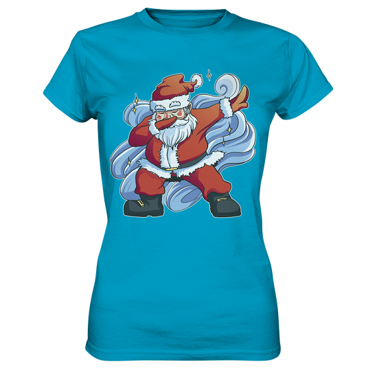 Christmas, Santa Claus Dabbing, dancing Santa Claus, fun, Santa Dabbing Christmas - Ladies Premium Shirt