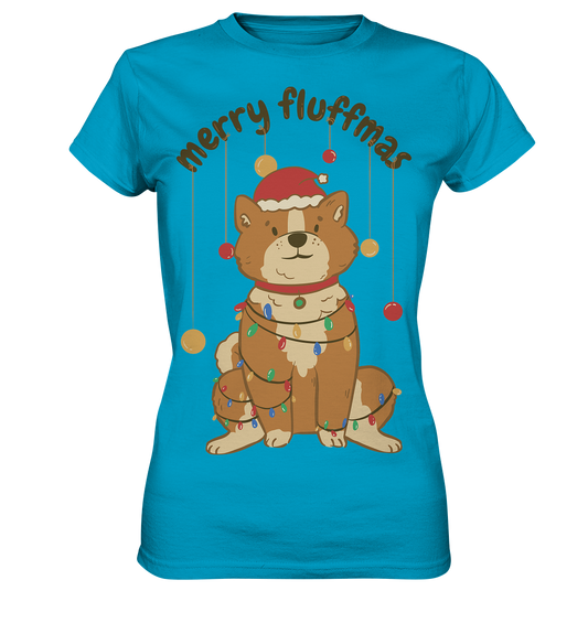 Weihnachtliches Motiv Fun Merry Fluffmas - Ladies Premium Shirt