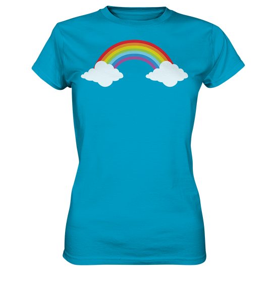 Regenbogen mit Wolken  - Ladies Premium Shirt