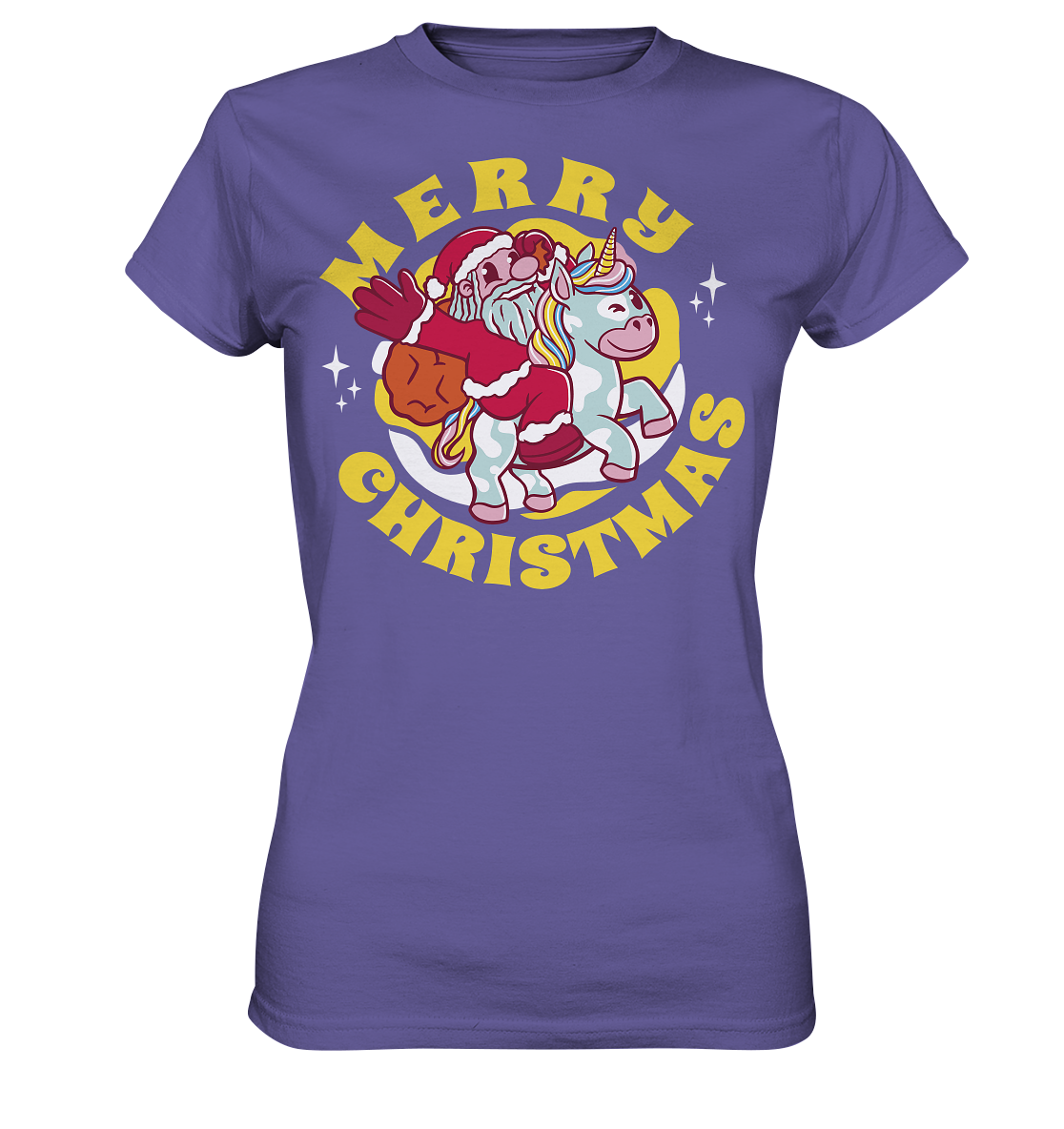 Riding Santa Claus, Merry Christmas, Merry Christmas - Ladies Premium Shirt