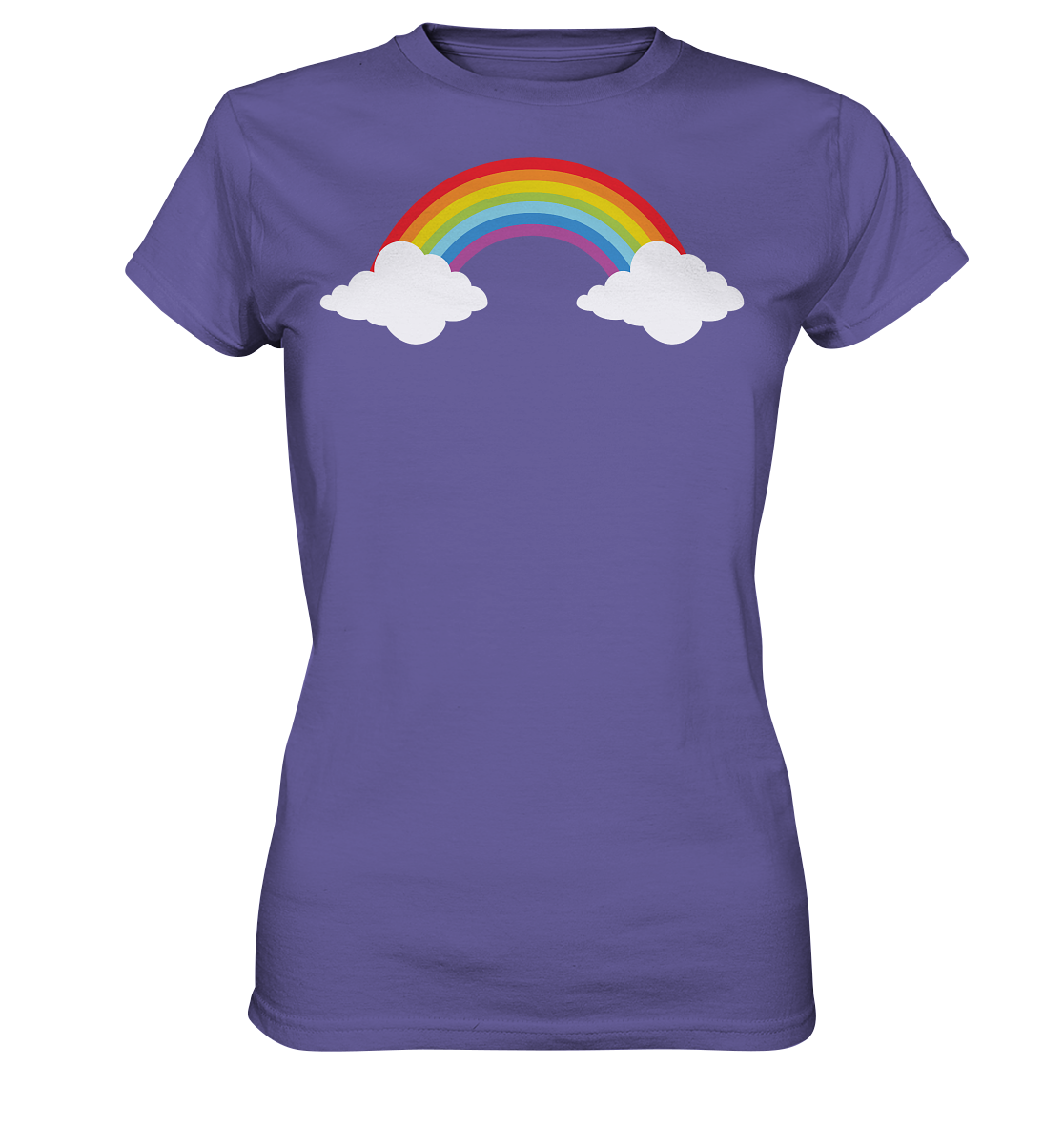 Regenbogen mit Wolken  - Ladies Premium Shirt