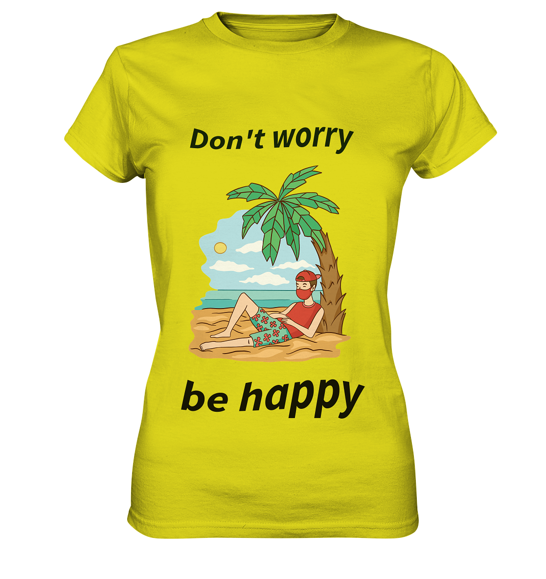 Palme dont worry be happyLadies Premium Shirt - Online Kaufhaus München