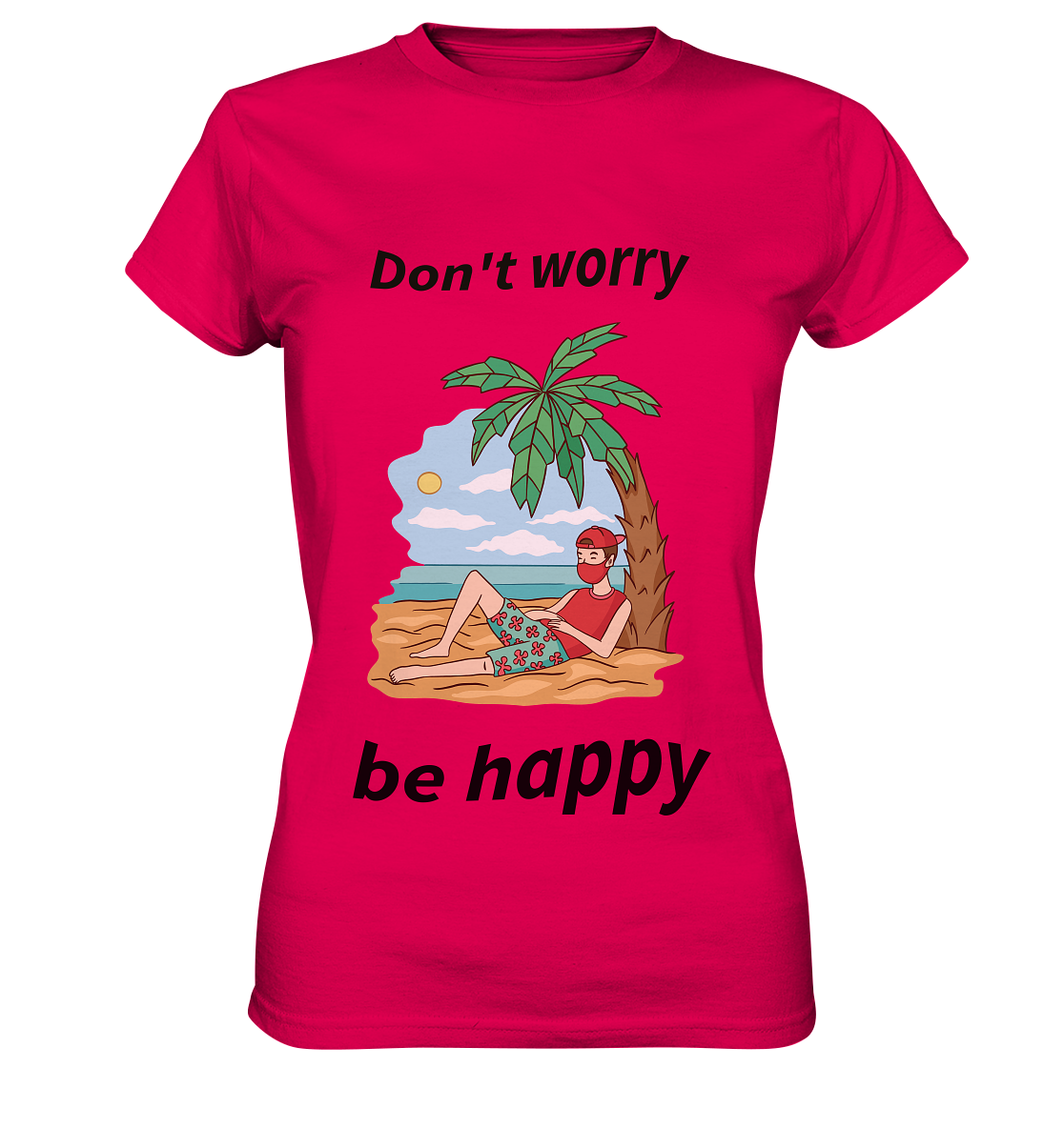 Palme dont worry be happyLadies Premium Shirt - Online Kaufhaus München