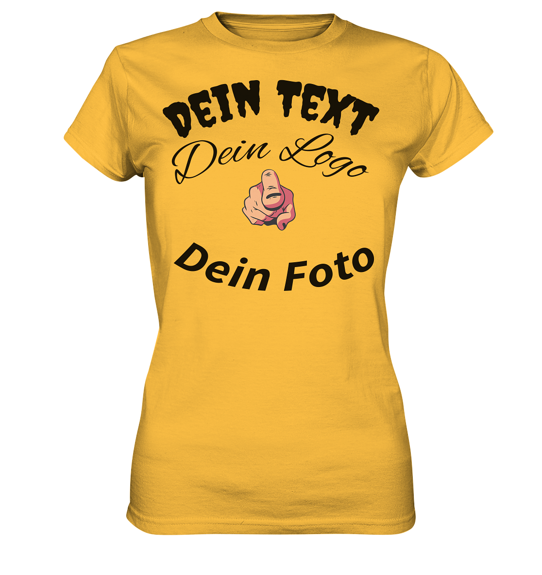 Dein Text ,Dein Logo,Dein Foto , Wunsch Design zum selbst gestalten - Ladies Premium Shirt