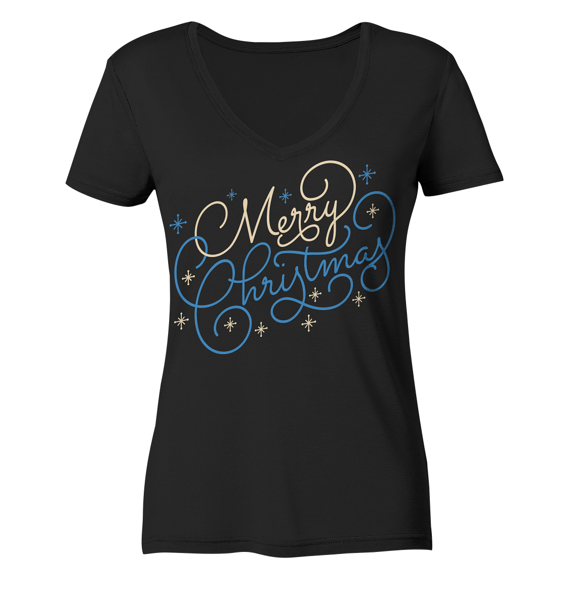 Weihnachtliches Design Merry Christmas  - Ladies V-Neck Shirt