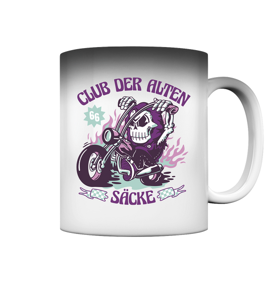 Club der alten Säcke ,Biker ,Motorradfahrer Skelett - Magic Mug