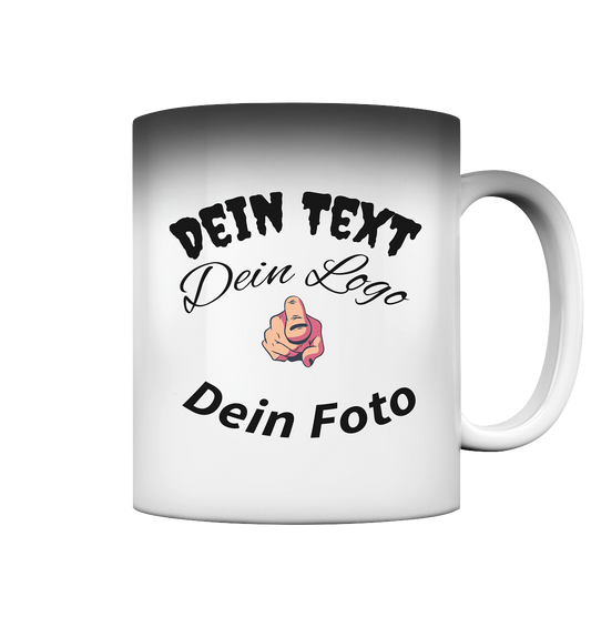 Your text, your logo, your photo, desired design to create yourself - Magic Mug