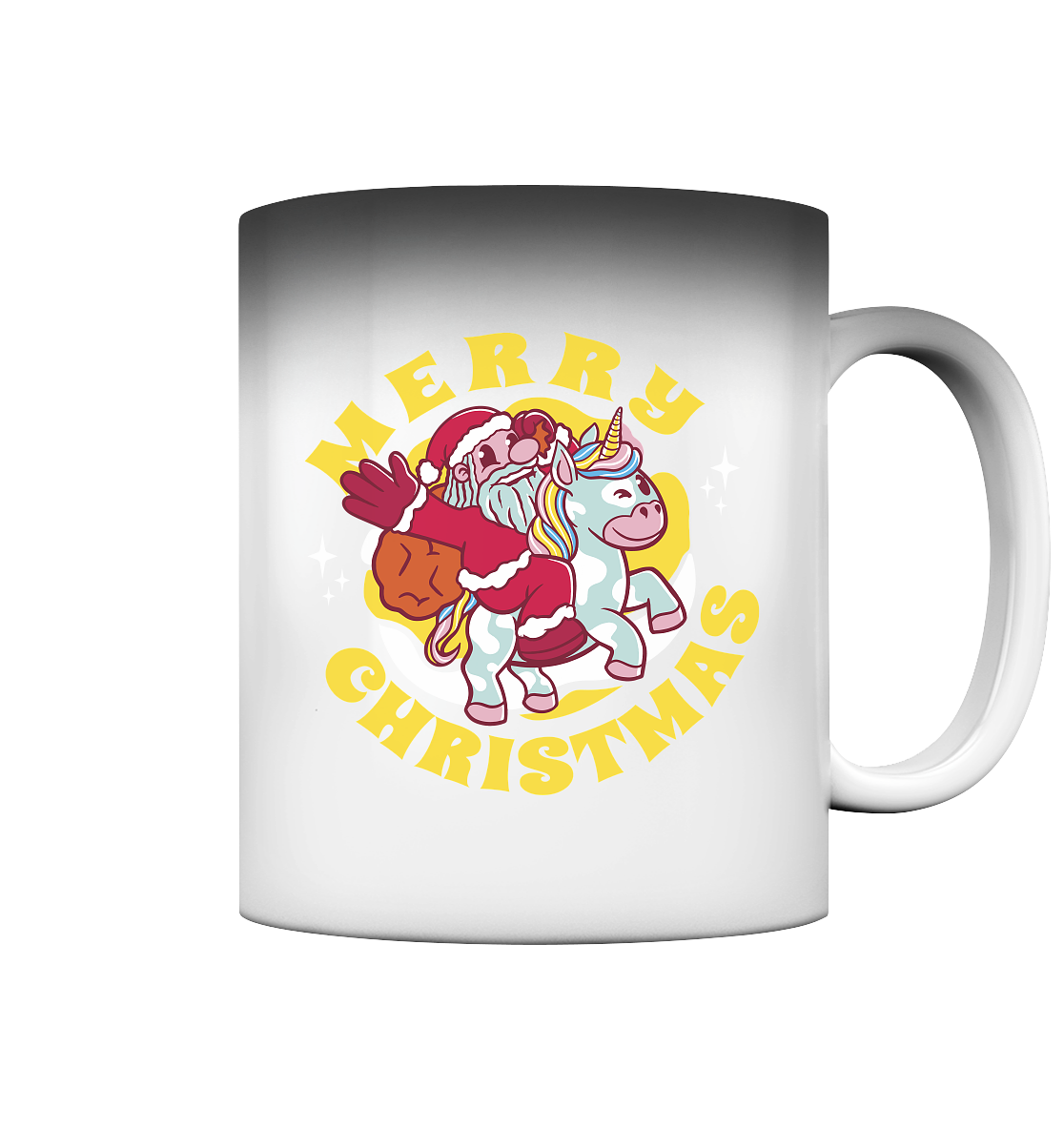 Nikolaus auf Einhorn reitend , Santa Claus Unicorn ,Merry Christmas  - Magic Mug