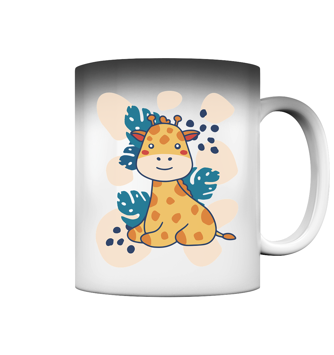 Cute baby giraffe, children's motif - Magic Mug