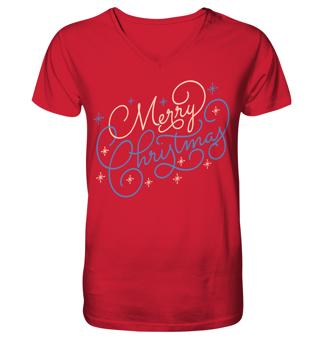 Weihnachtliches Design Merry Christmas  - Mens Organic V-Neck Shirt