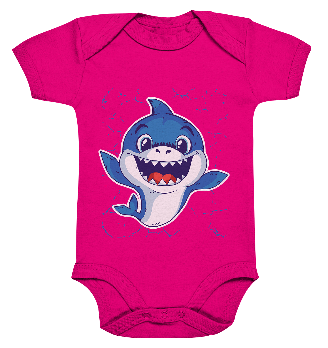 Lachender Baby Haifisch  - Organic Baby Bodysuite