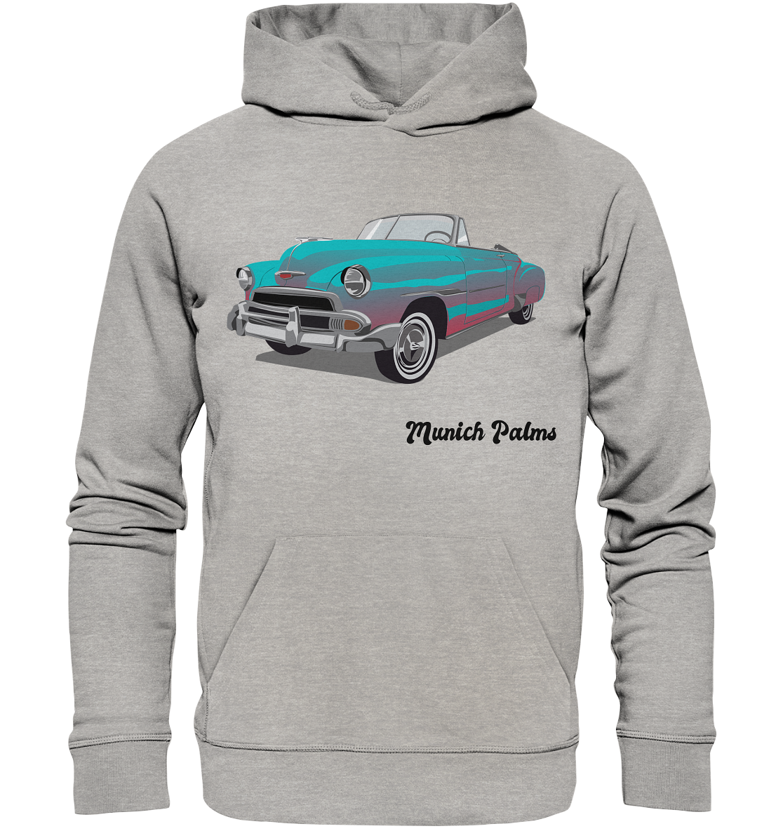 Fleetline Retro Classic Car Oldtimer, Car, Convertible by Munich Palms - Organic Basic Hoodie