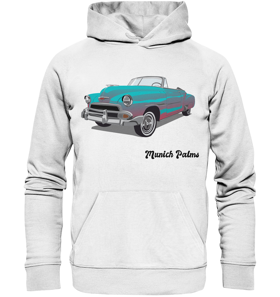 Fleetline Retro Classic Car Oldtimer, Car, Convertible by Munich Palms - Organic Basic Hoodie