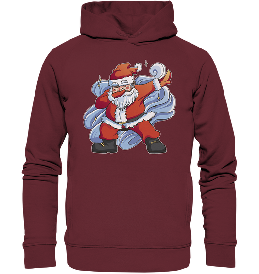 Christmas, Santa Claus Dabbing, dancing Santa Claus, fun, Santa Dabbing Christmas - Organic Fashion Hoodie