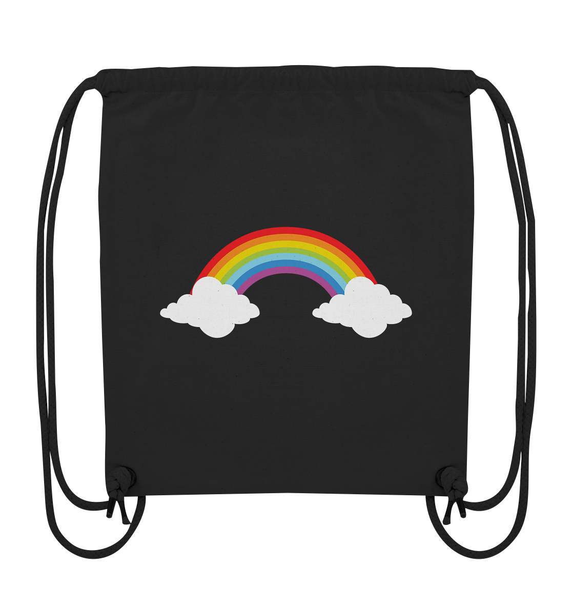 Regenbogen mit Wolken  - Organic Gym-Bag