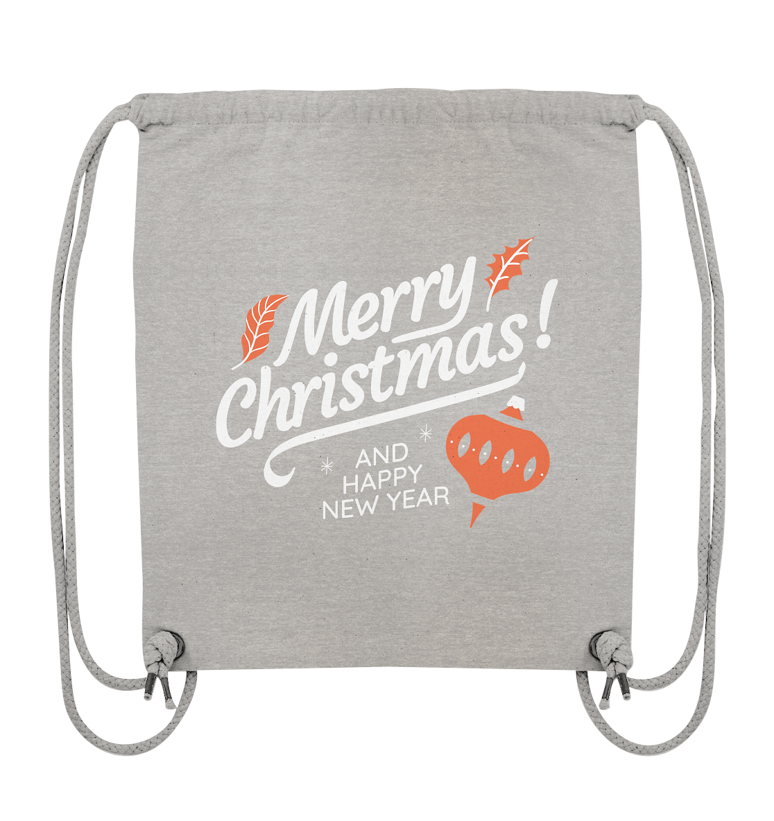 Frohe Weihnachten und ein Gutes neues Jahr ,Merry Christmas and Happy New Year - Organic Gym-Bag