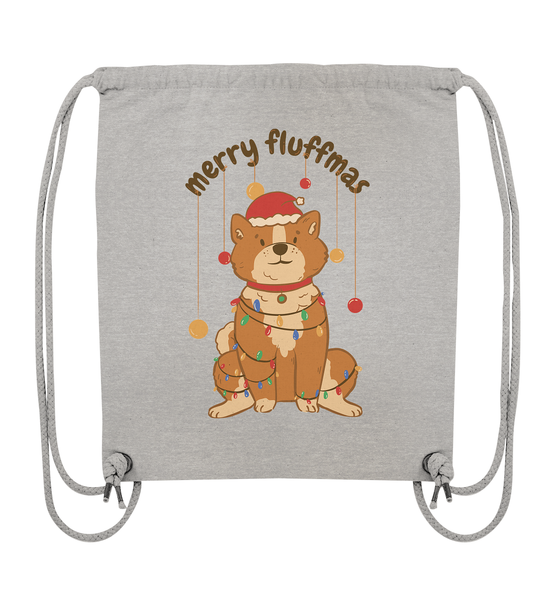 Weihnachtliches Motiv Fun Merry Fluffmas - Organic Gym-Bag