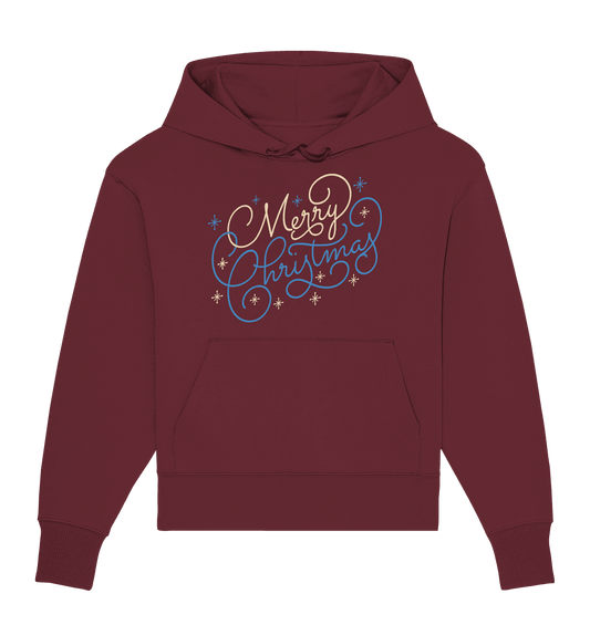 Weihnachtliches Design Merry Christmas - Organic Oversize Hoodie - Online Kaufhaus München