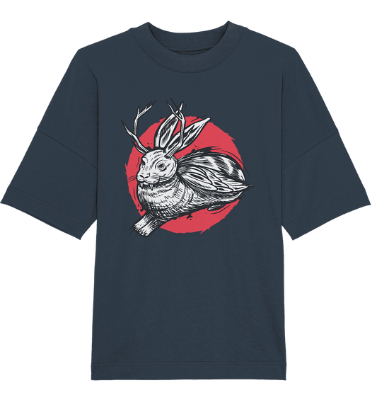 Wolpertinger Fabelwesen Bayern Trachten - Organic Oversize Shirt - Online Kaufhaus München