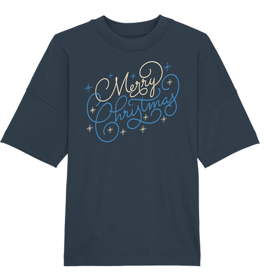 Weihnachtliches Design Merry Christmas - Organic Oversize Shirt - Online Kaufhaus München