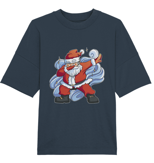 Weihnachten, Nikolaus Dabbing ,tanzender Nikolaus ,Fun ,Santa Dabbing Christmas - Organic Oversize Shirt - Online Kaufhaus München