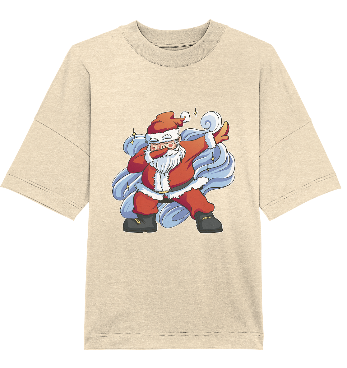 Weihnachten, Nikolaus Dabbing ,tanzender Nikolaus ,Fun ,Santa Dabbing  Christmas - Organic Oversize Shirt