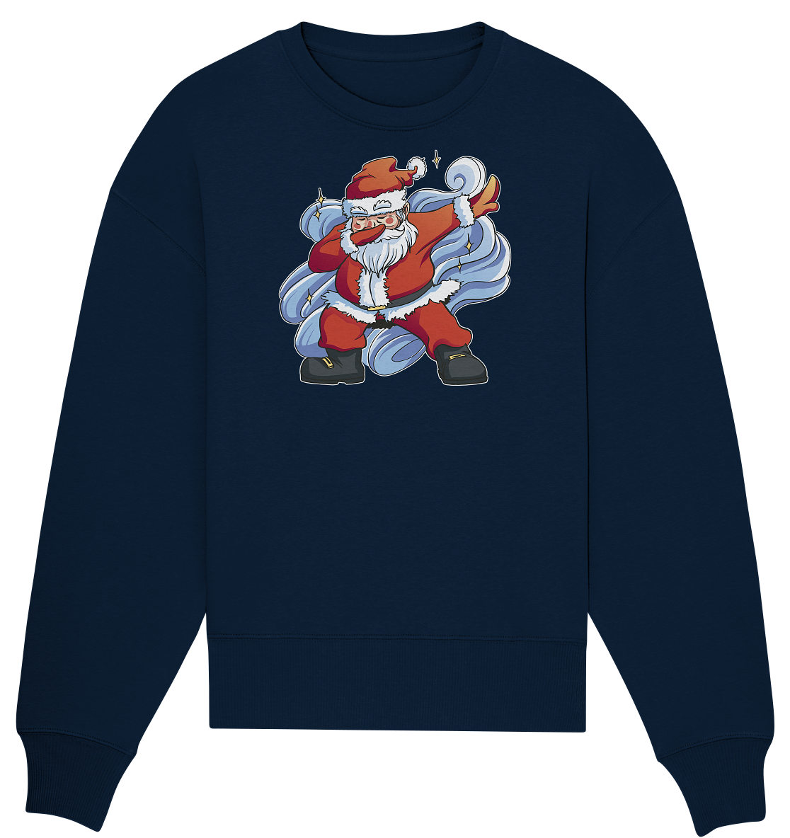 Weihnachten, Nikolaus Dabbing ,tanzender Nikolaus ,Fun ,Santa Dabbing  Christmas - Organic Oversize Sweatshirt