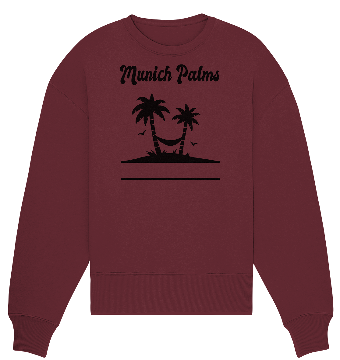 Design Munich Palms  - Organic Oversize Sweatshirt