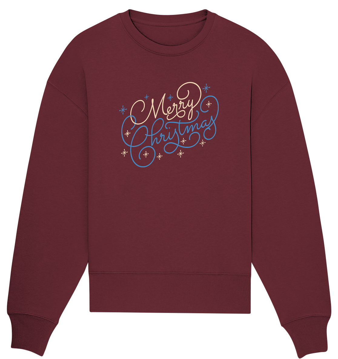 Weihnachtliches Design Merry Christmas  - Organic Oversize Sweatshirt
