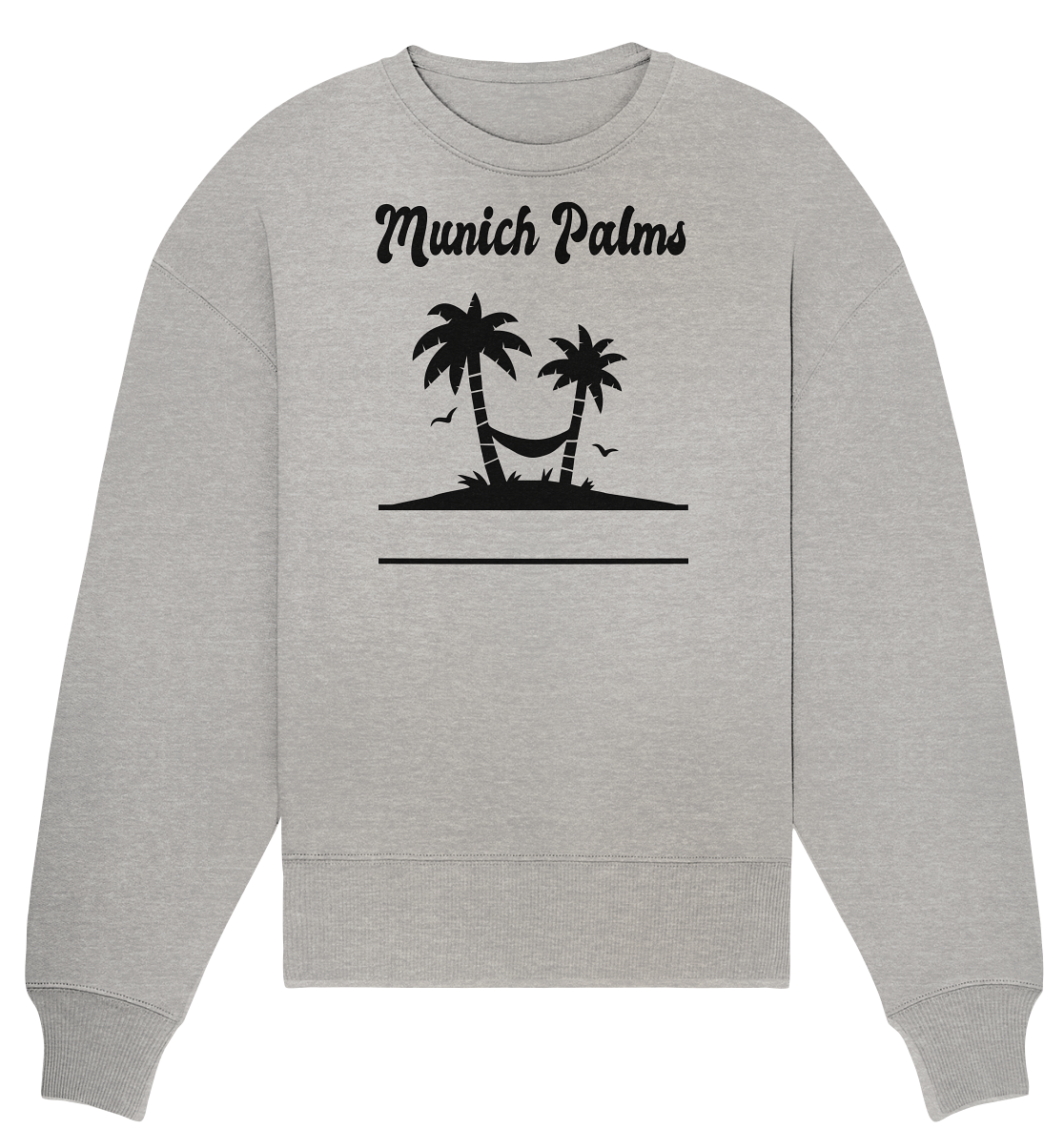 Design Munich Palms  - Organic Oversize Sweatshirt