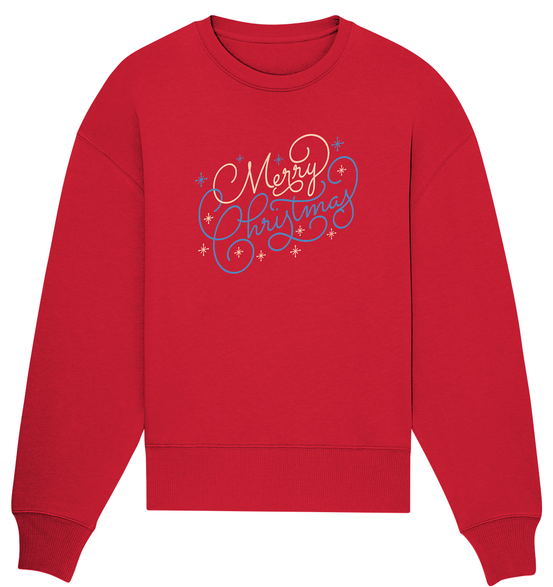 Weihnachtliches Design Merry Christmas  - Organic Oversize Sweatshirt