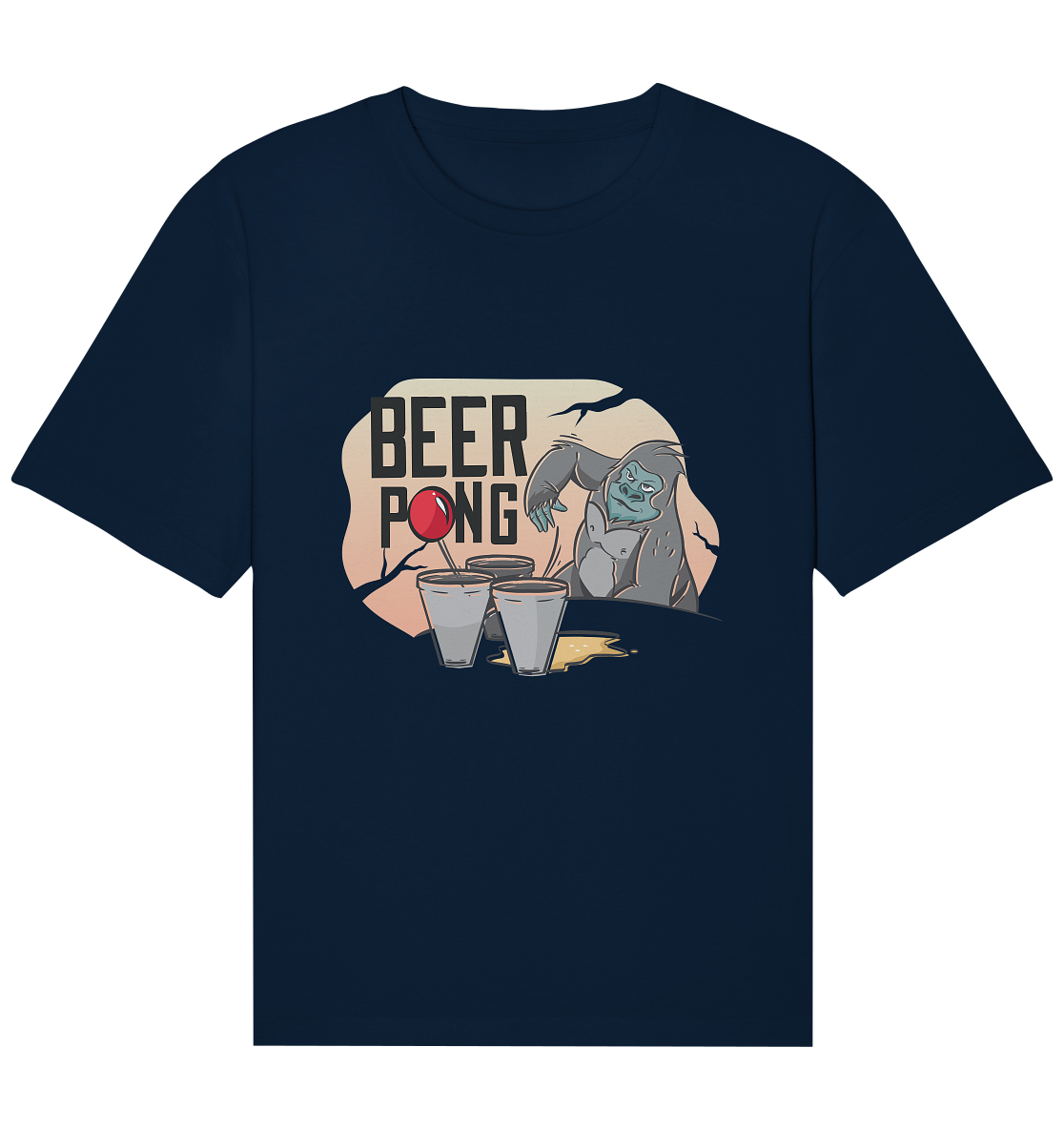 Bier - Beer Pong Gorilla  - Organic Relaxed Shirt