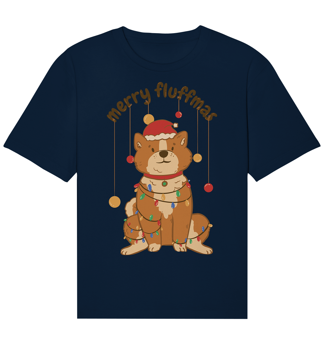 Weihnachtliches Motiv Fun Merry Fluffmas - Organic Relaxed Shirt