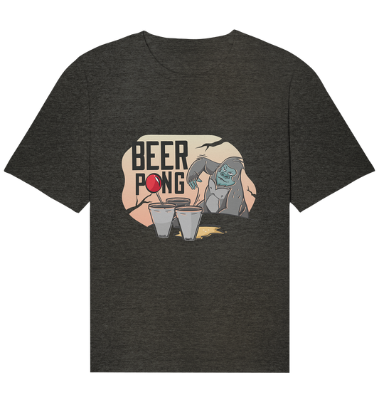 Beer - Beer Pong Gorilla - Organic Relaxed Shirt
