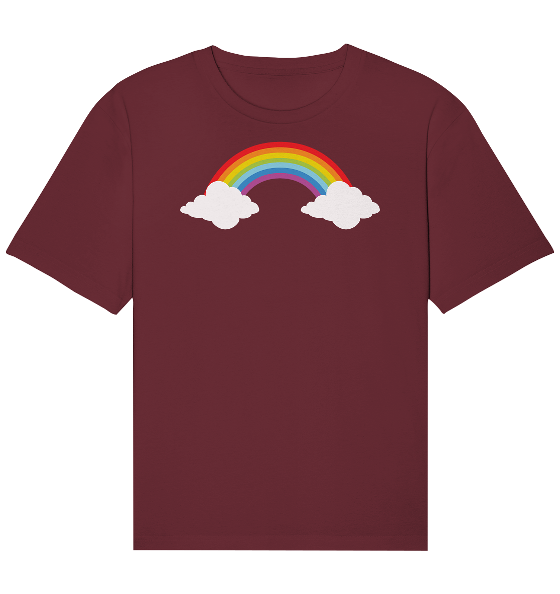 Regenbogen mit Wolken  - Organic Relaxed Shirt