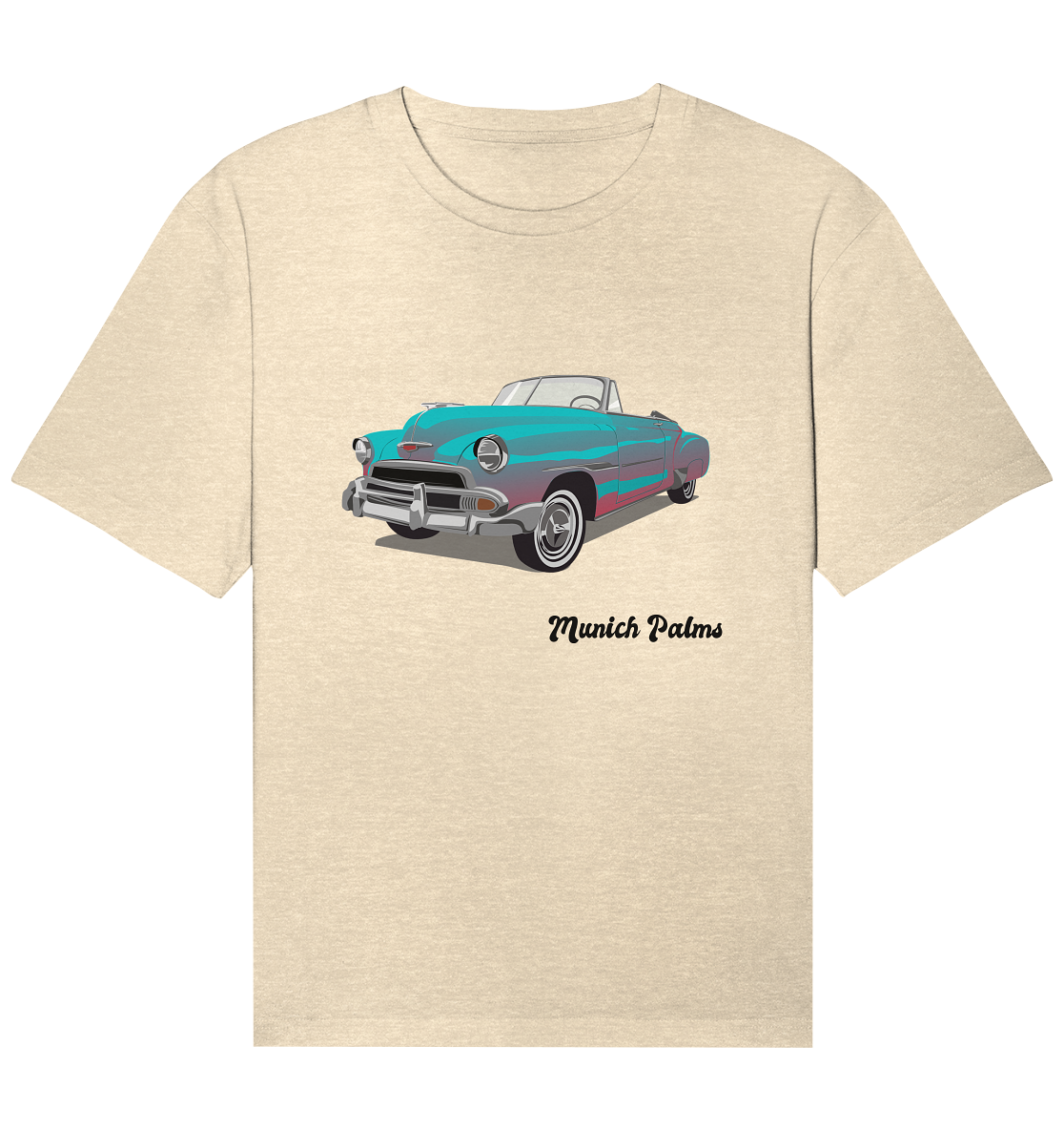 Fleetline Retro Classic Car Oldtimer, Car, Convertible by Munich Palms - Organic Relaxed Shirt