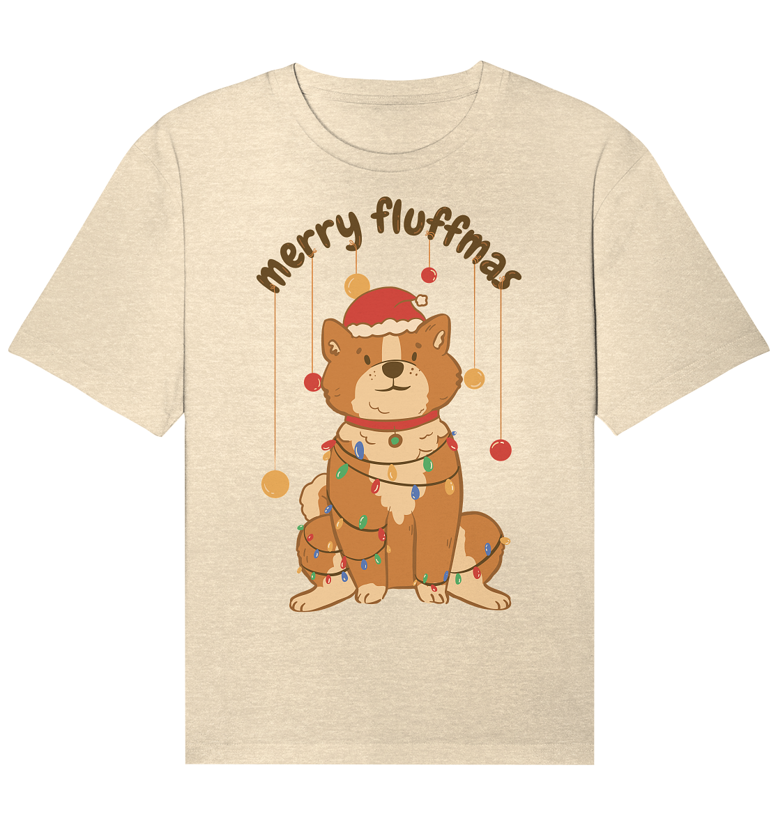 Weihnachtliches Motiv Fun Merry Fluffmas - Organic Relaxed Shirt