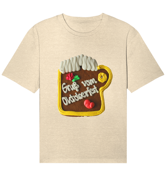 Gingerbread mug greeting from Oktoberfest, autumn festival, folk festival - Organic Relaxed Shirt