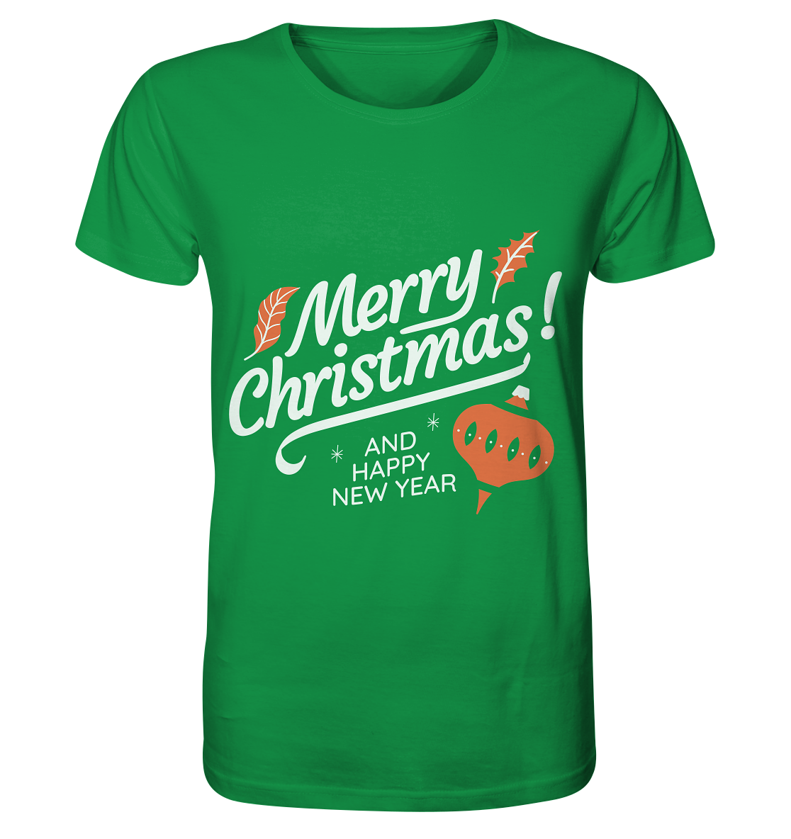 Frohe Weihnachten und ein Gutes neues Jahr ,Merry Christmas and Happy New Year - Organic Shirt