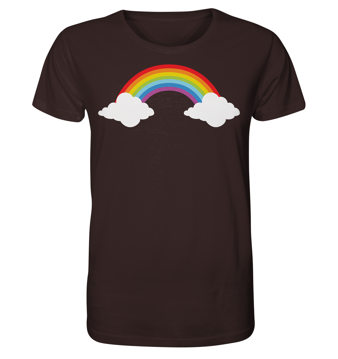 Regenbogen mit Wolken  - Organic Shirt